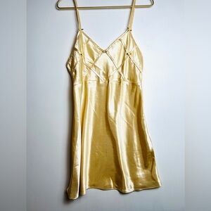 California Dynasty Chemise Satin Nightgown slip dress vintage medium
